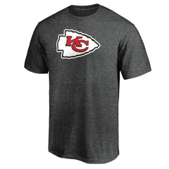 Kansas City Chiefs Primary Logo T-Shirt Heather Charcoal