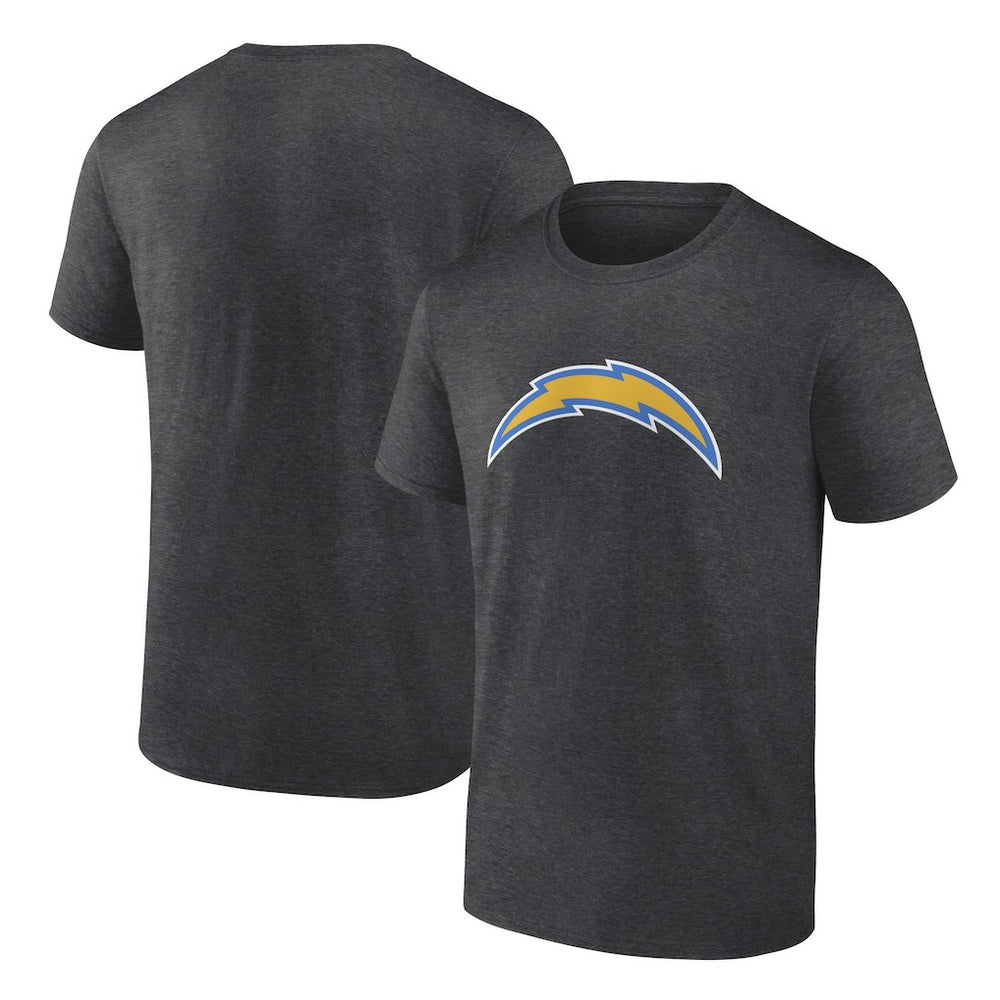 Los Angeles Chargers Primary Logo T-Shirt Heather Charcoal