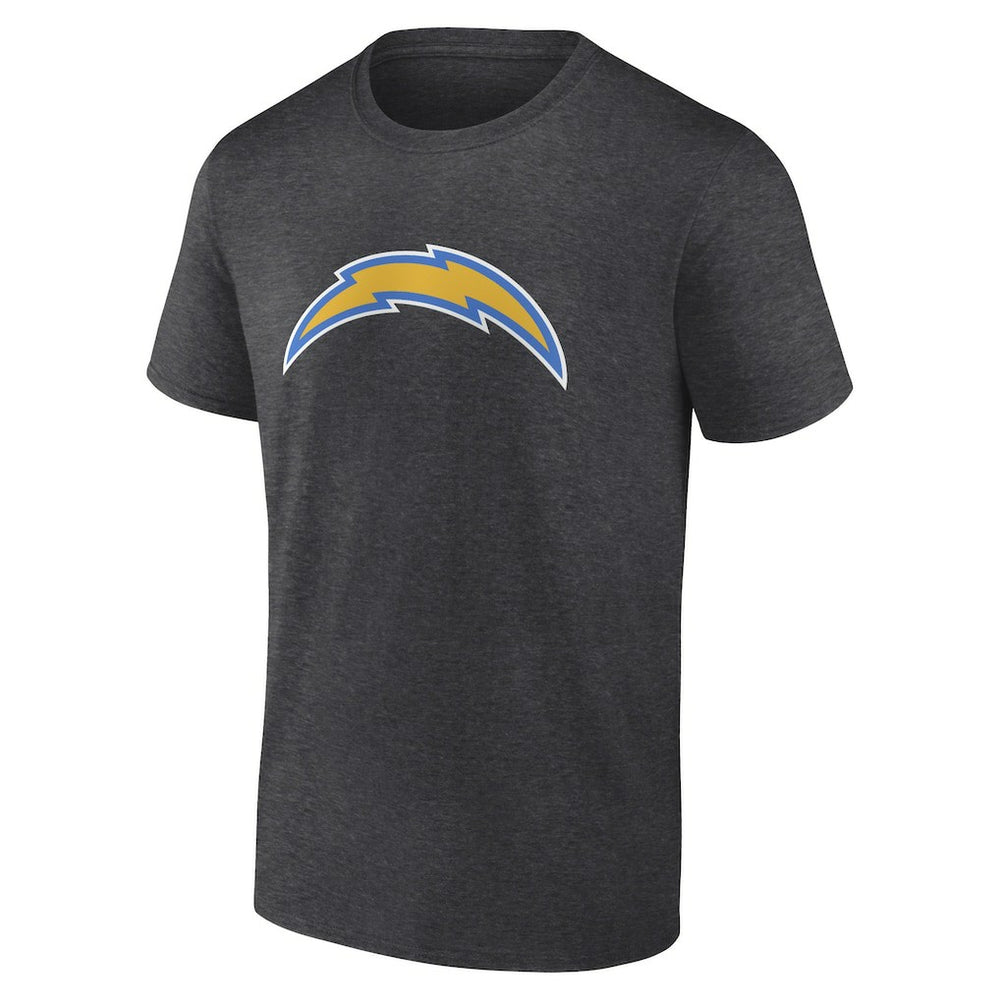 Los Angeles Chargers Primary Logo T-Shirt Heather Charcoal