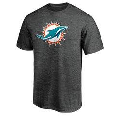 Miami Dolphins Primary Logo T-Shirt Heather Charcoal