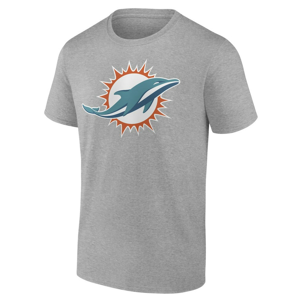 Miami Dolphins Primary Logo T-Shirt Heather Gray