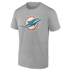 Miami Dolphins Primary Logo T-Shirt Heather Gray
