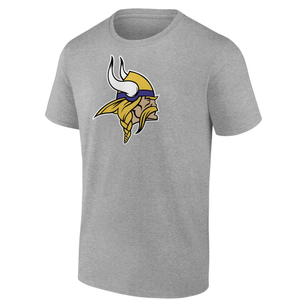 Minnesota Vikings Primary Logo T-Shirt Heather Gray