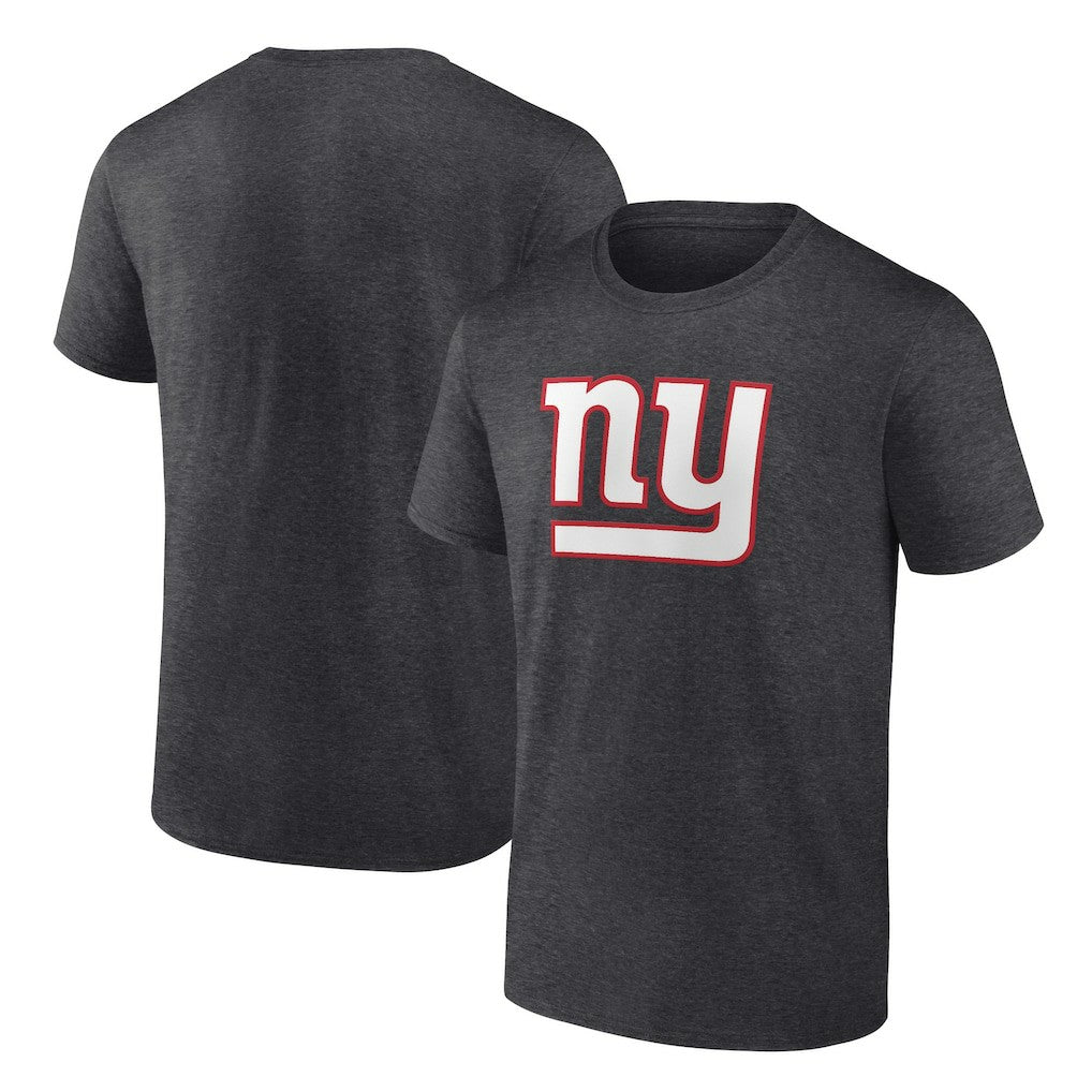 New York Giants Primary Logo T-Shirt Heather Charcoal