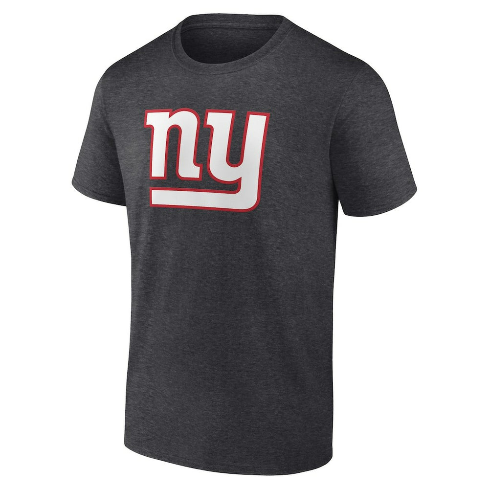 New York Giants Primary Logo T-Shirt Heather Charcoal
