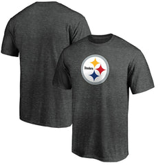 Pittsburgh Steelers Primary Logo T-Shirt Heather Charcoal