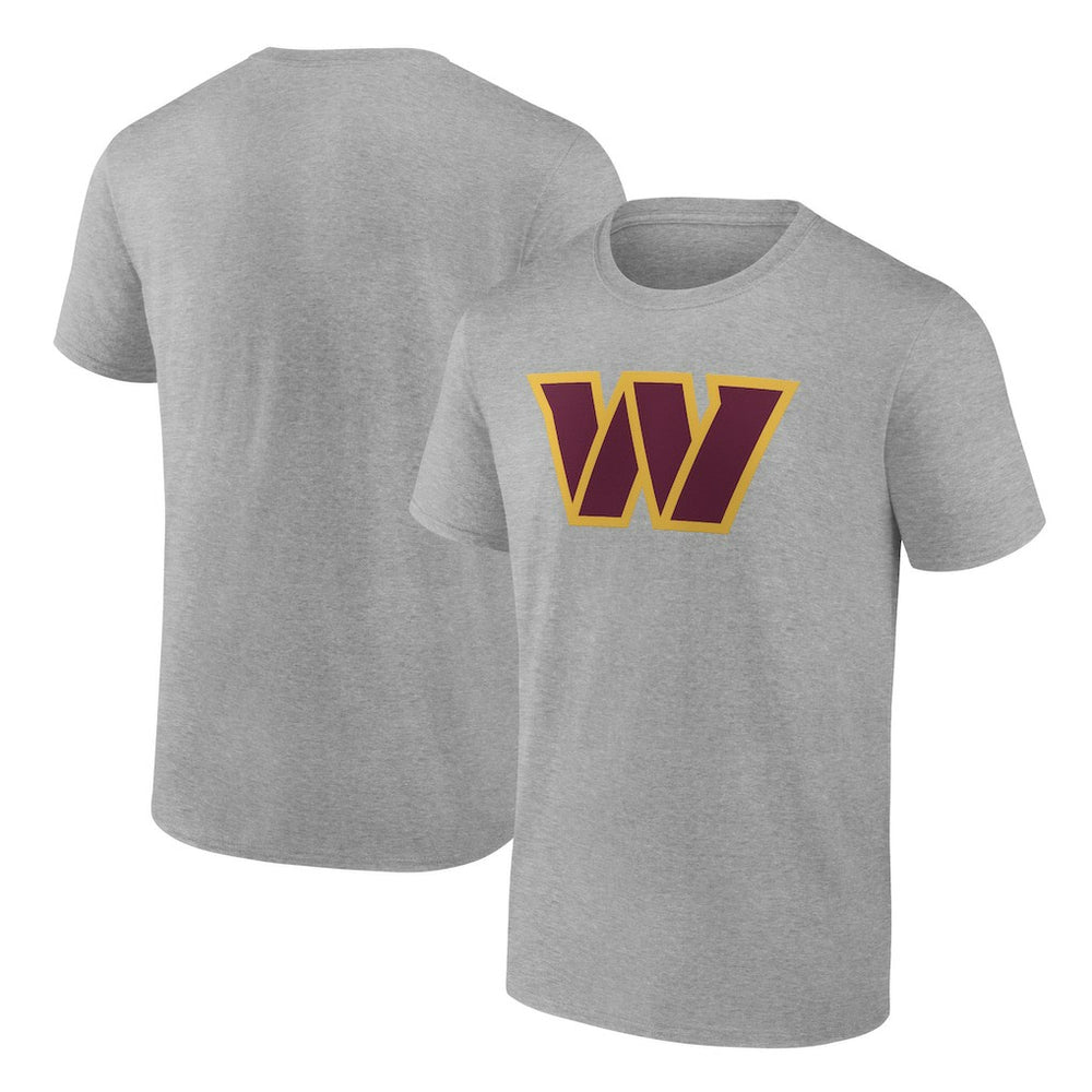 Washington Commanders Primary Logo T-Shirt Heather Gray
