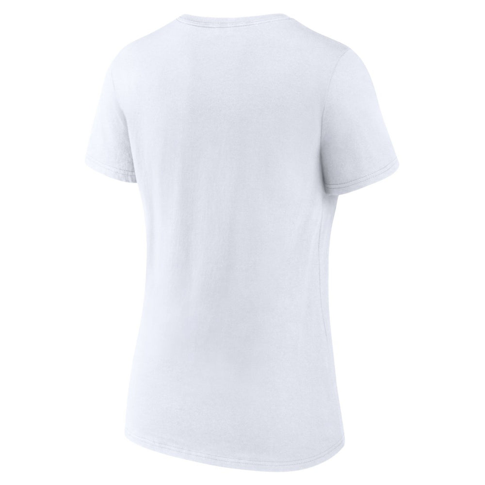 Green Bay Packers Women's Primary Team Logo V-Neck T-Shirt White