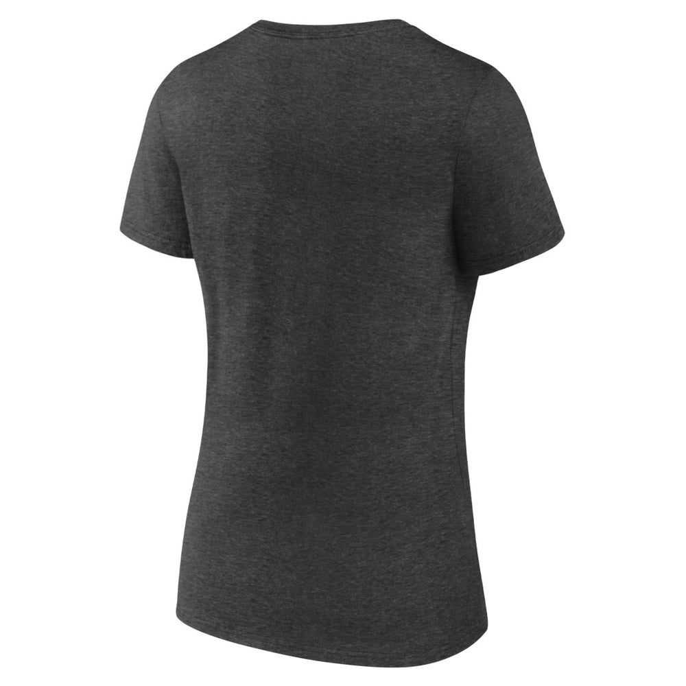 Seattle Seahawks Women's Primary Team Logo V-Neck T-Shirt Charcoal