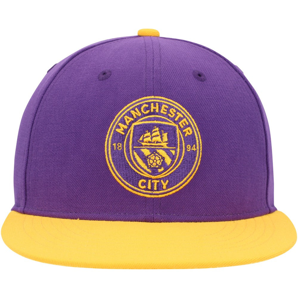 Manchester City America's Game Fitted Hat Purple/Yellow