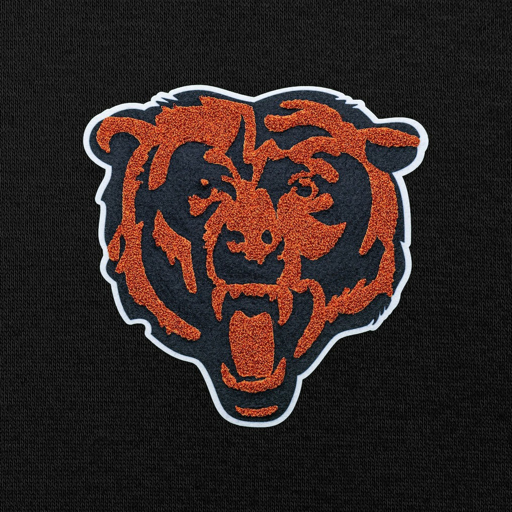 Chicago Bears Antigua Victory Chenille Pullover Hoodie Black