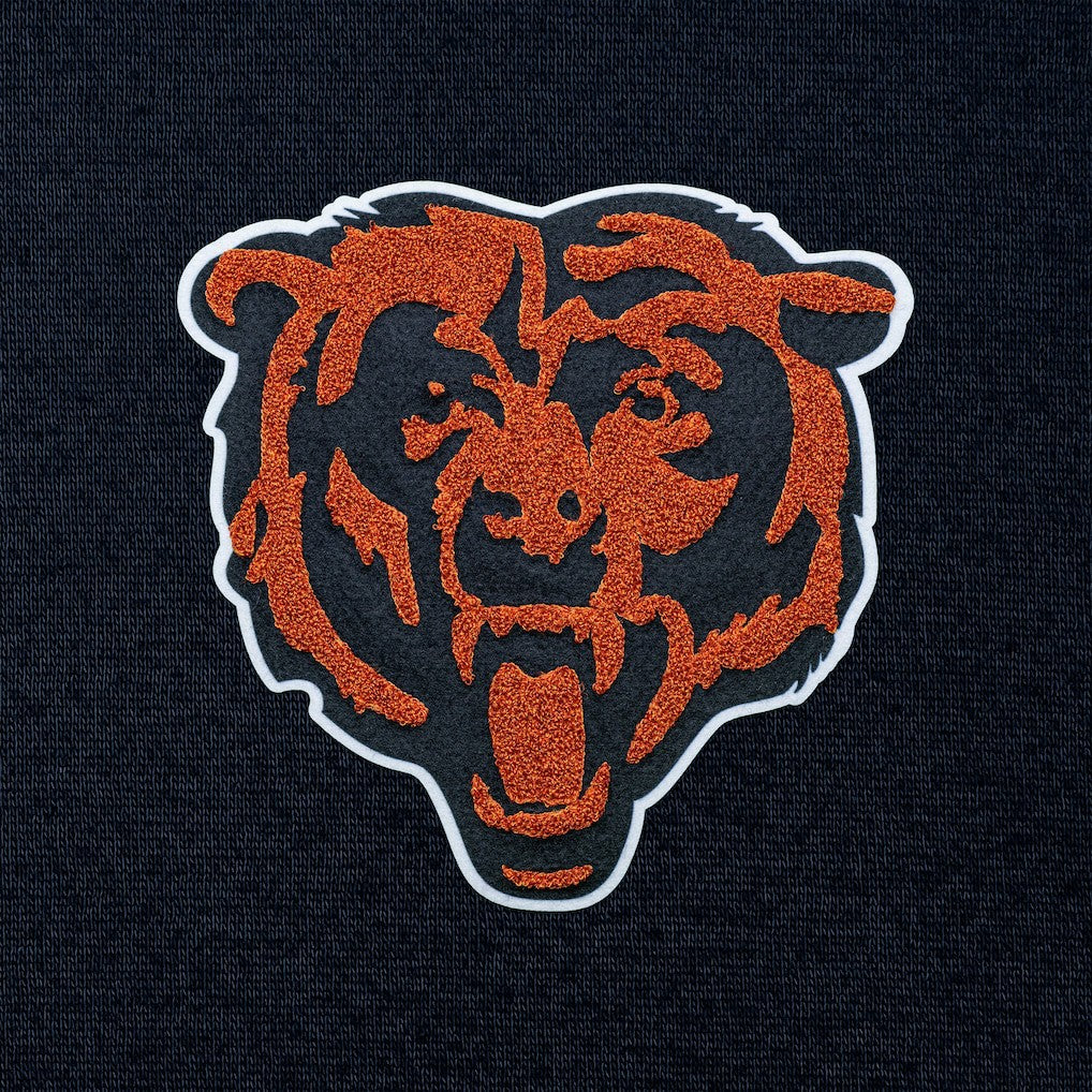 Chicago Bears Antigua Victory Chenille Pullover Hoodie Navy