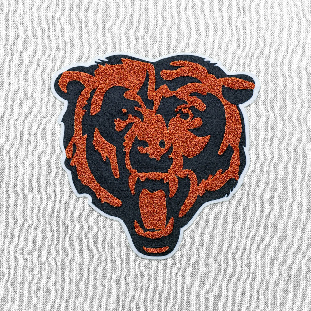 Chicago Bears Antigua Victory Chenille Pullover Hoodie White