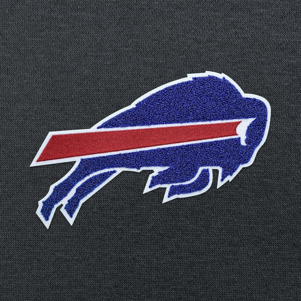 Buffalo Bills Antigua Victory Chenille Pullover Hoodie Charcoal