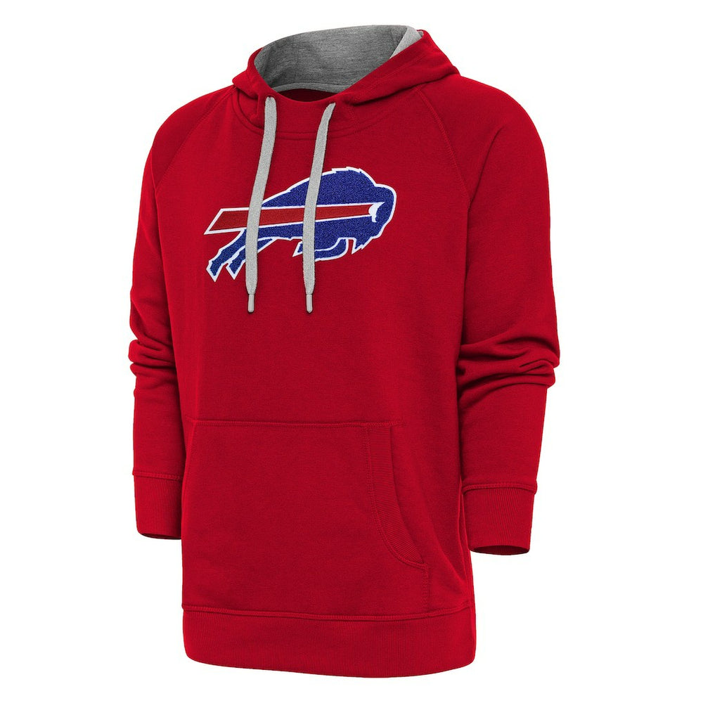 Buffalo Bills Antigua Victory Chenille Pullover Hoodie Red