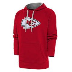 Kansas City Chiefs Antigua Victory Chenille Pullover Hoodie Red