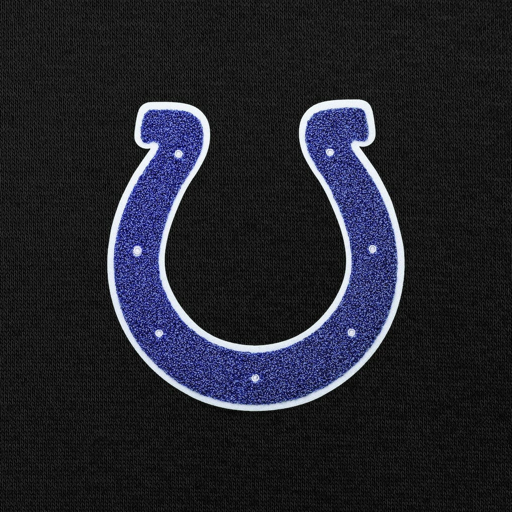 Indianapolis Colts Antigua Victory Chenille Pullover Hoodie Black