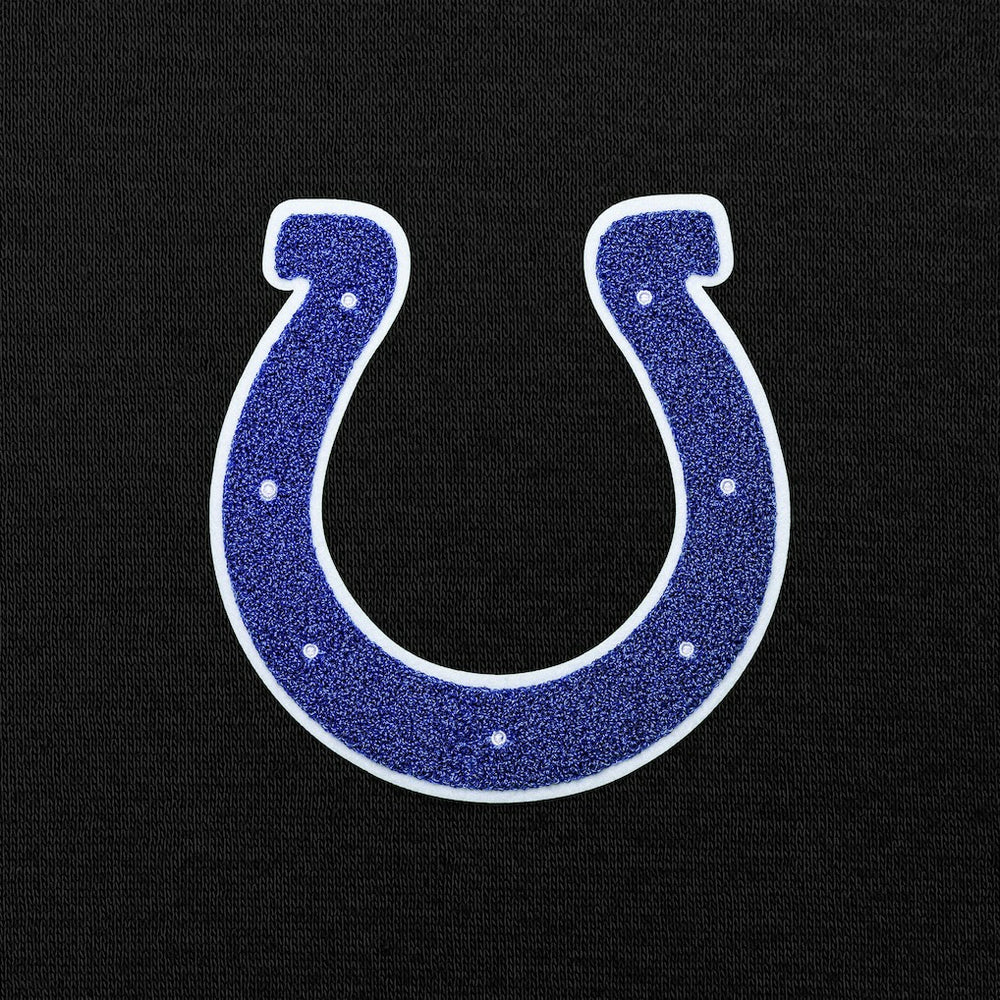 Indianapolis Colts Antigua Victory Chenille Pullover Hoodie Black