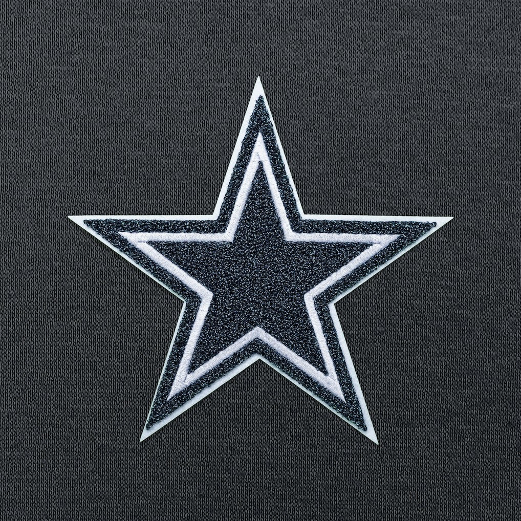 Dallas Cowboys Antigua Victory Chenille Pullover Hoodie Charcoal