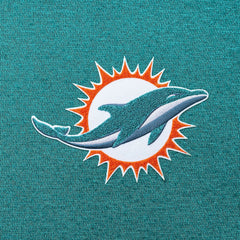 Miami Dolphins Antigua Victory Chenille Pullover Hoodie Aqua