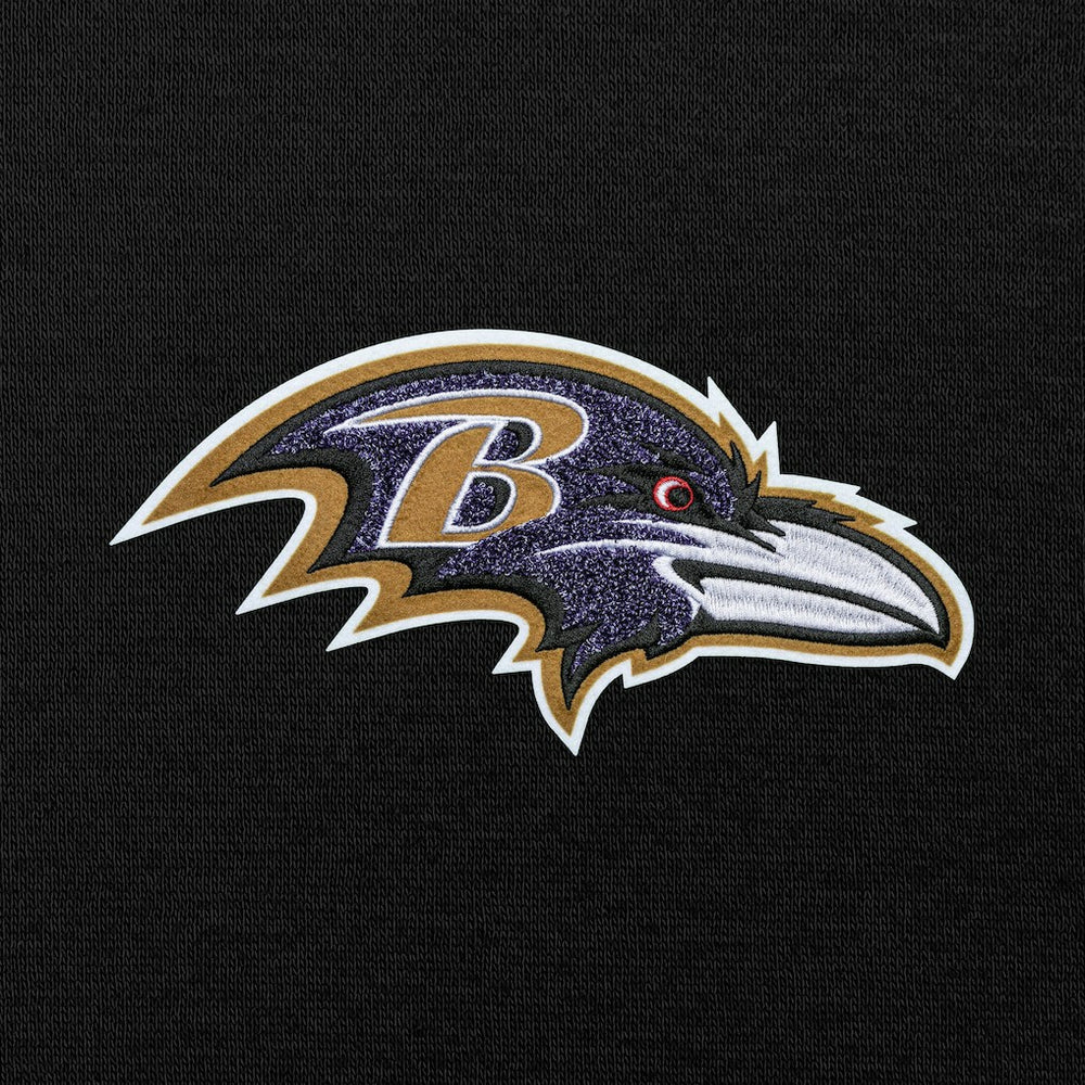 Baltimore Ravens Antigua Victory Chenille Pullover Hoodie Black