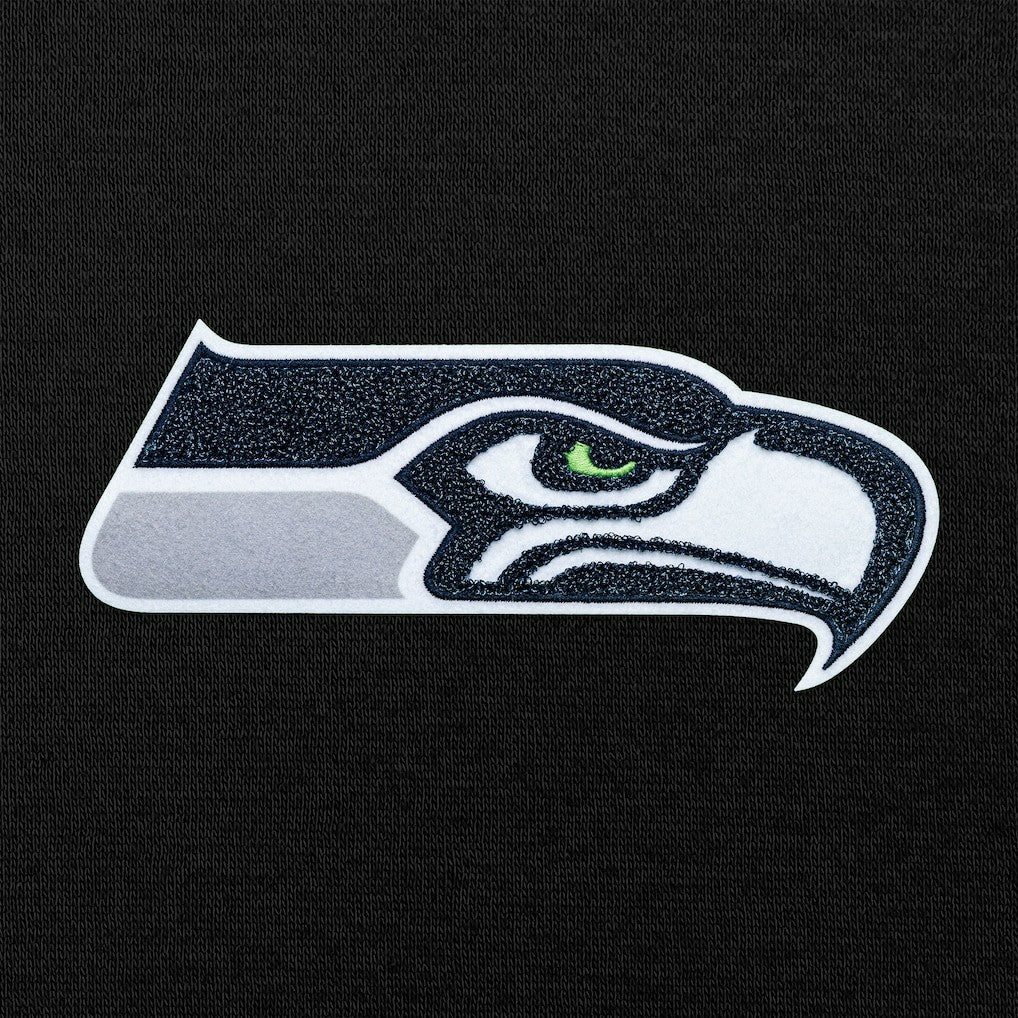 Seattle Seahawks Antigua Victory Chenille Pullover Hoodie Black