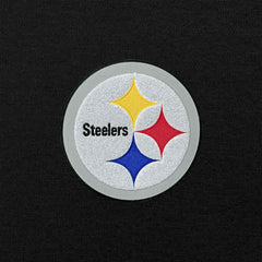 Pittsburgh Steelers Antigua Victory Chenille Pullover Hoodie Black