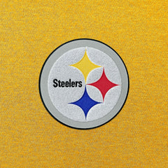 Pittsburgh Steelers Antigua Victory Chenille Pullover Hoodie Gold