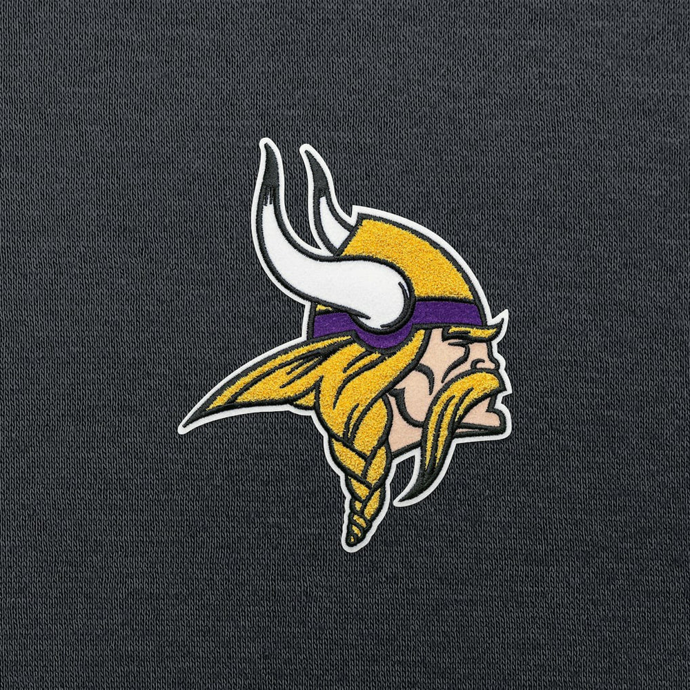 Minnesota Vikings Antigua Victory Chenille Pullover Hoodie Charcoal