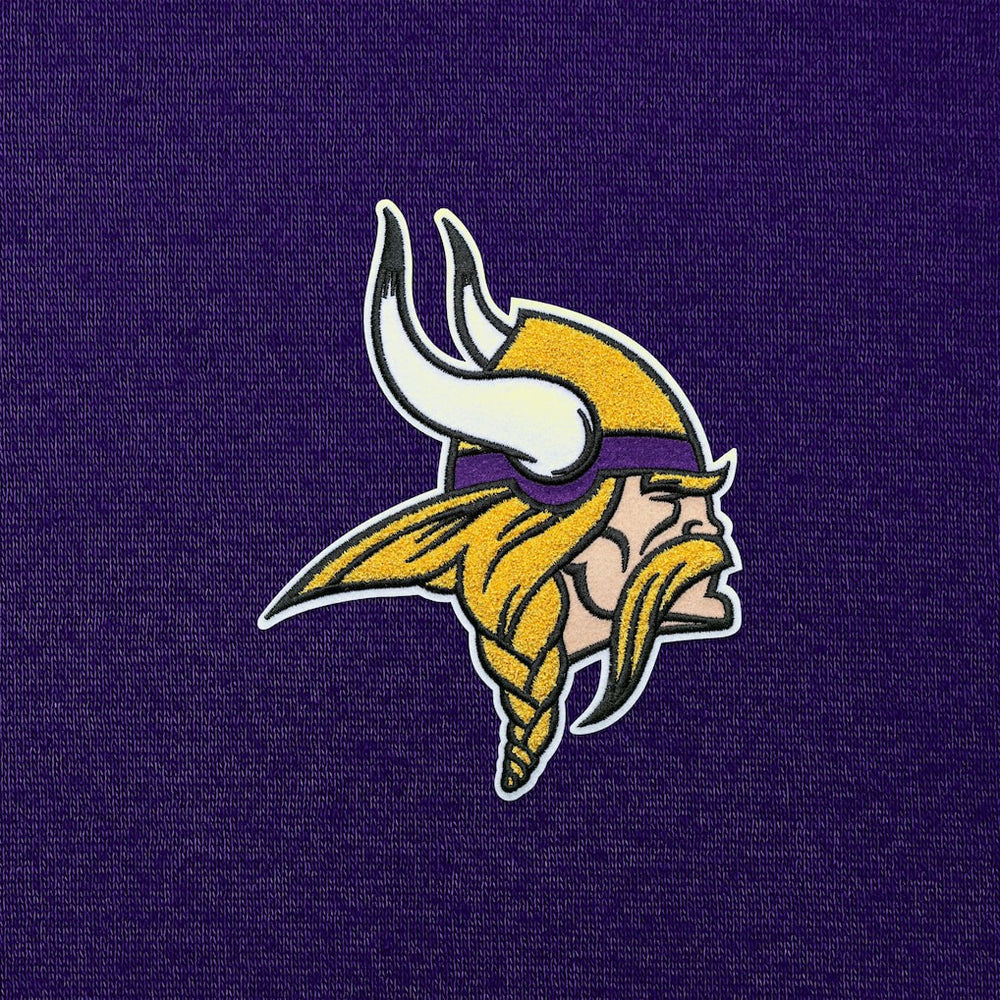 Minnesota Vikings Antigua Victory Chenille Pullover Hoodie Purple