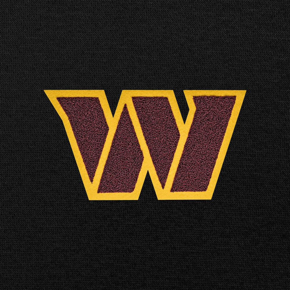 Washington Commanders Antigua Victory Chenille Pullover Hoodie Black
