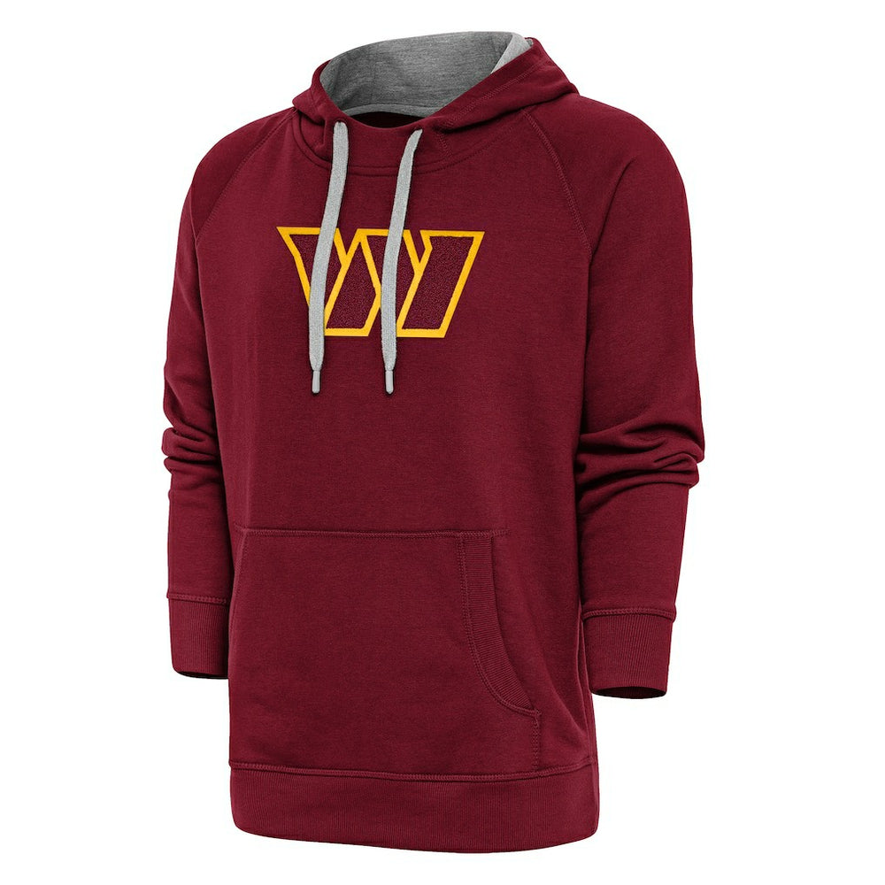 Washington Commanders Antigua Victory Chenille Pullover Hoodie Burgundy