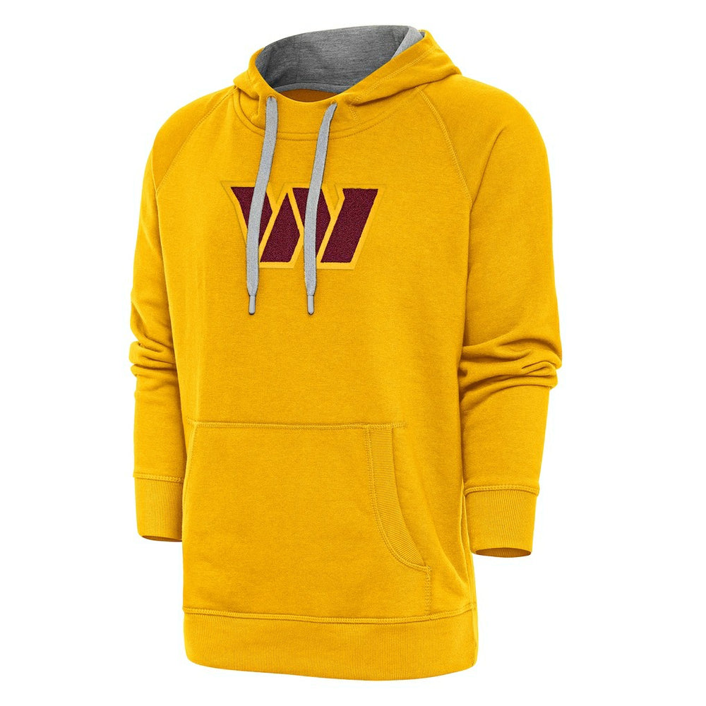 Washington Commanders Antigua Victory Chenille Pullover Hoodie Gold