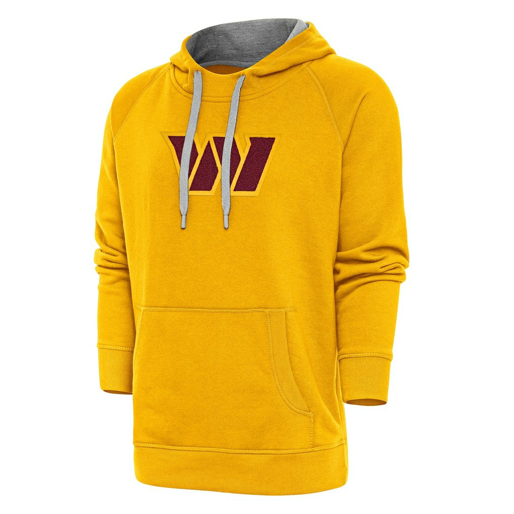 Washington Commanders Antigua Victory Chenille Pullover Hoodie Gold