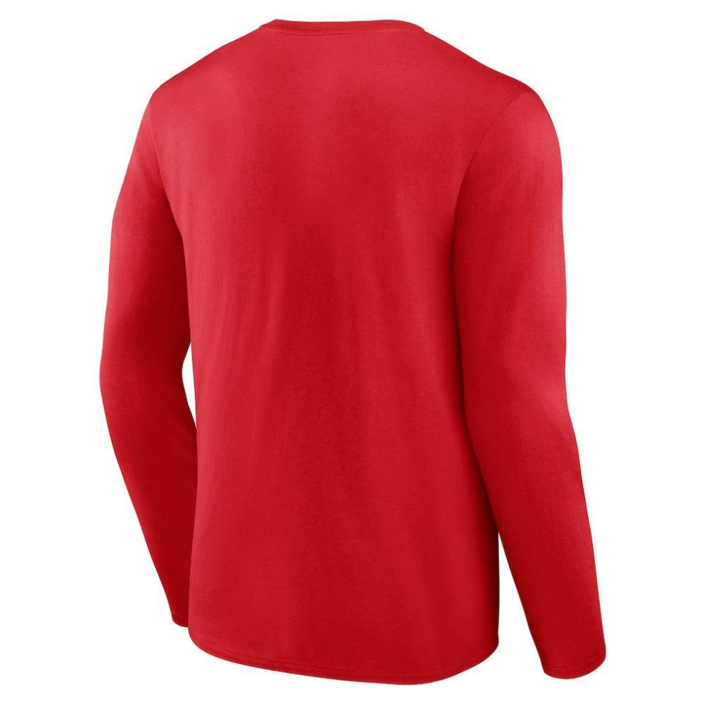 Philadelphia Phillies Wordmark Long Sleeve T-Shirt - Red T-shirts