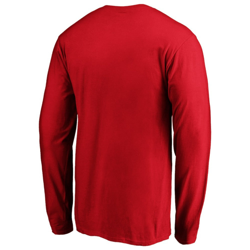 St. Louis Cardinals Official Team Wordmark Long Sleeve T-Shirt - Red T-shirts