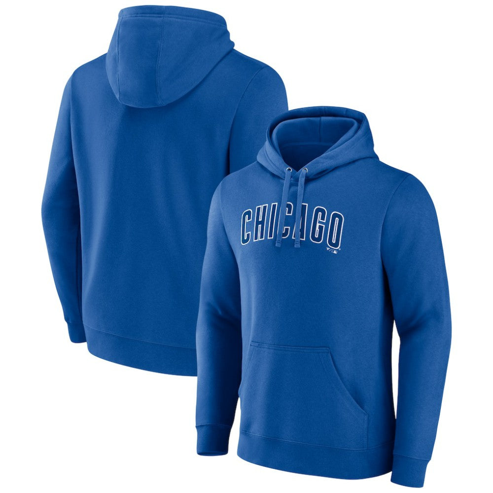 Chicago Cubs Official Wordmark Pullover Hoodie - Royal Hoodies