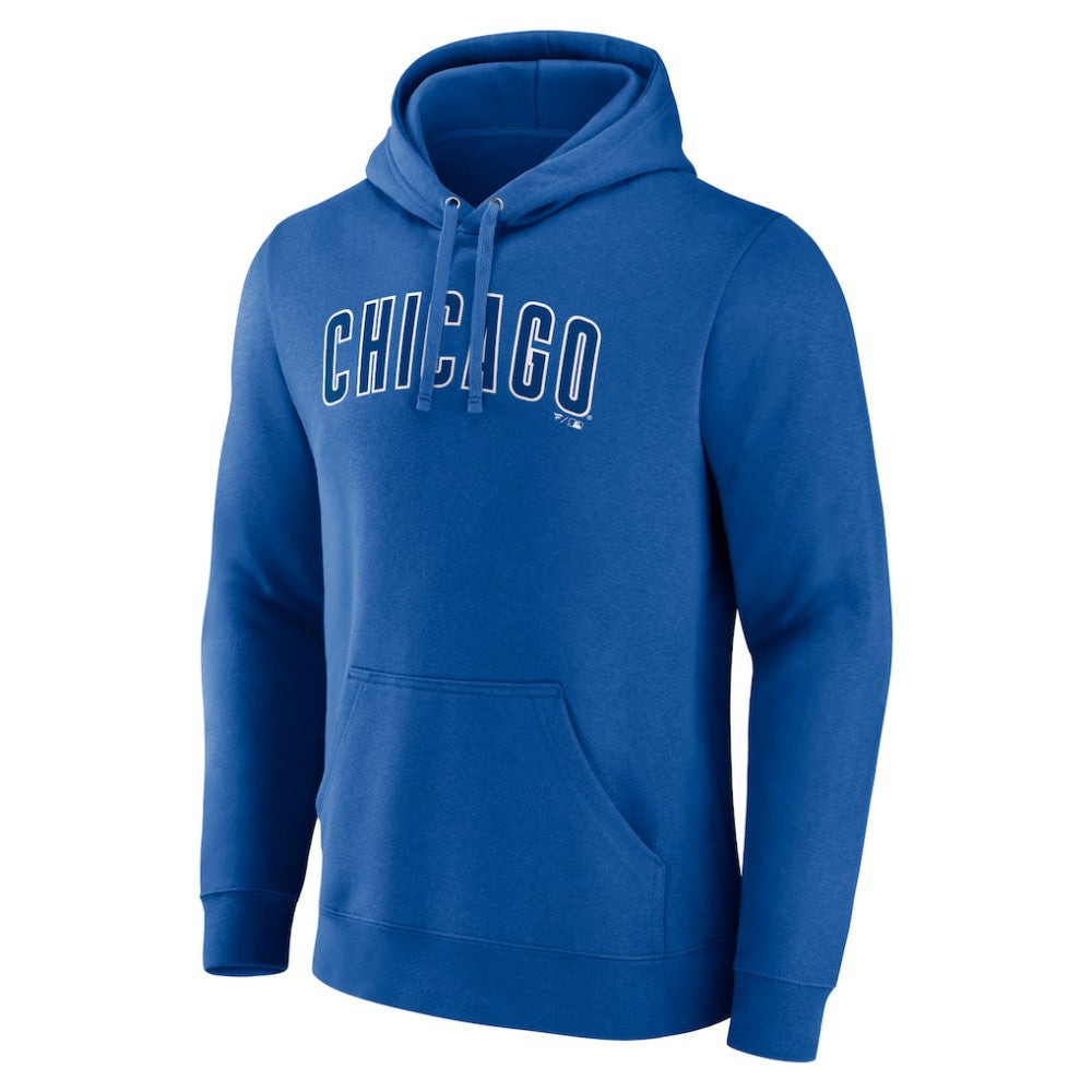 Chicago Cubs Official Wordmark Pullover Hoodie - Royal Hoodies