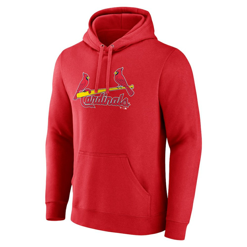 St. Louis Cardinals Official Wordmark Pullover Hoodie - Red Hoodies