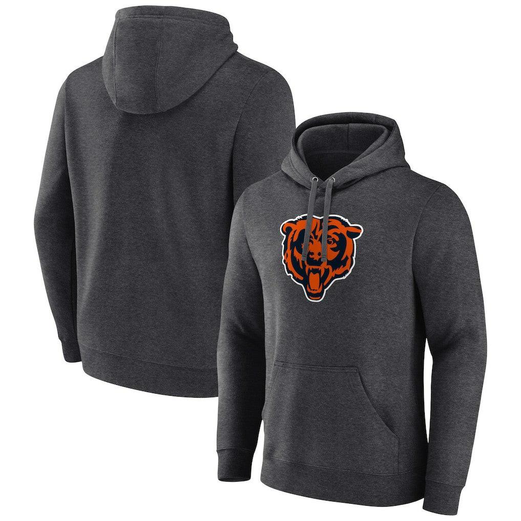 Chicago Bears Primary Team Logo Fitted Pullover Hoodie Charcoal