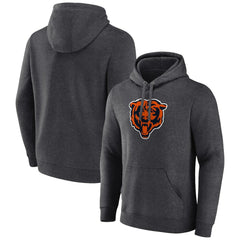 Chicago Bears Primary Team Logo Fitted Pullover Hoodie Charcoal