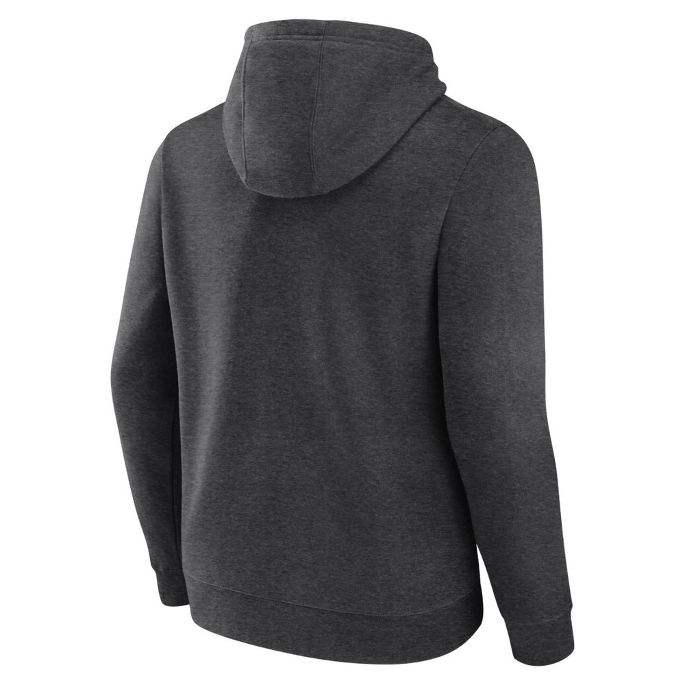 Denver Broncos Primary Team Logo Fitted Pullover Hoodie Charcoal