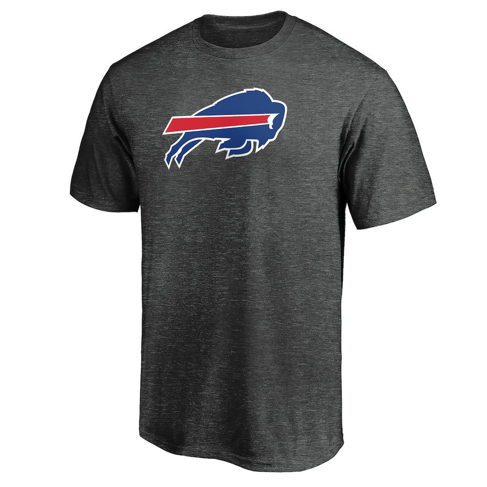 Buffalo Bills Primary Logo T-Shirt Heather Charcoal