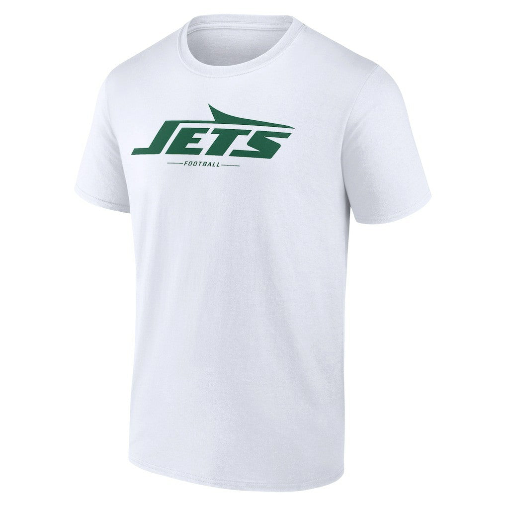New York Jets Logo Team Lockup T-Shirt White