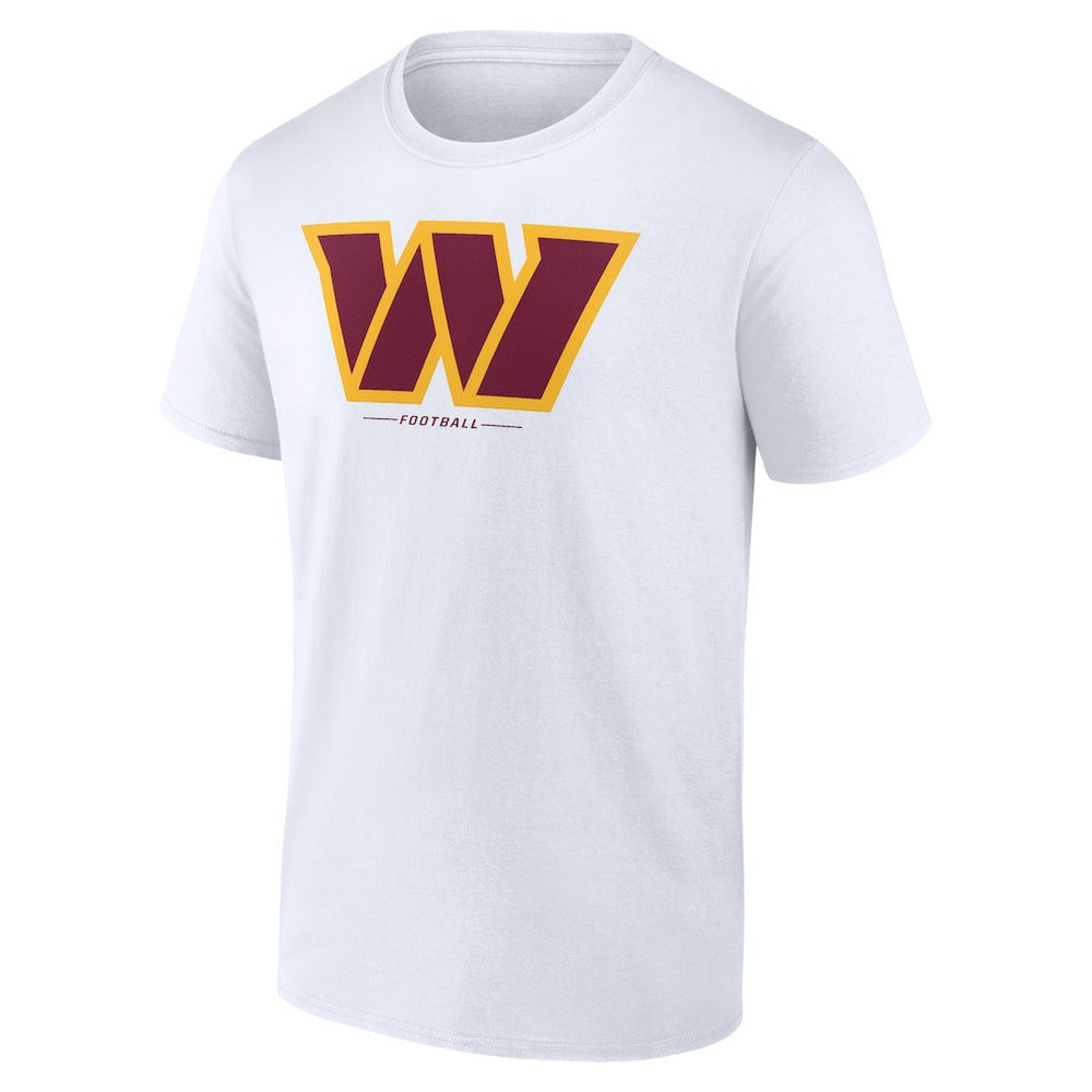 Washington Commanders Logo Team Lockup T-Shirt White