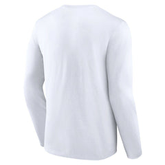 Chicago Bears Logo Team Lockup Long Sleeve T-Shirt White