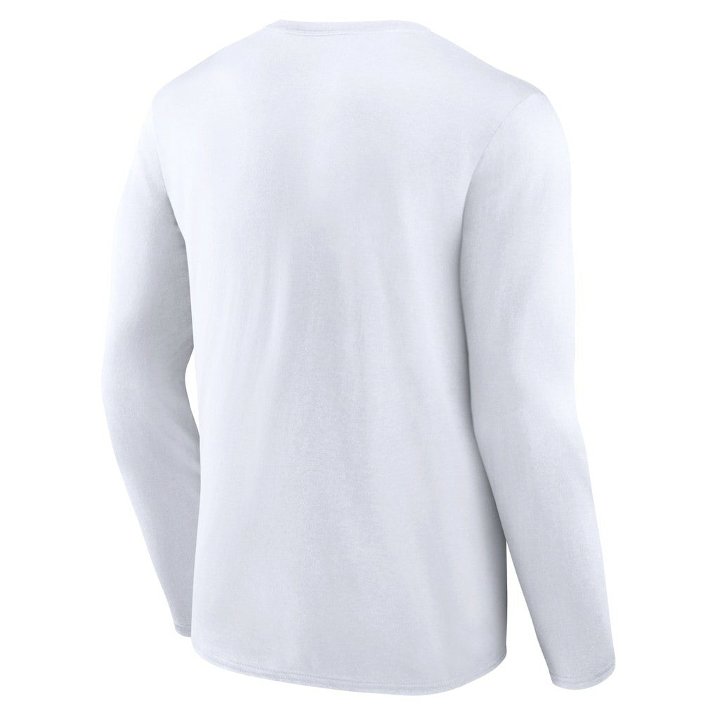 New York Jets Logo Team Lockup Long Sleeve T-Shirt White