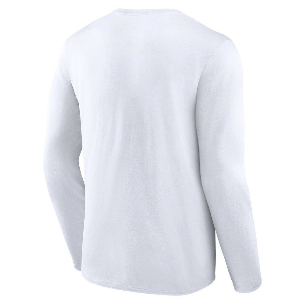 Pittsburgh Steelers Logo Team Lockup Long Sleeve T-Shirt White