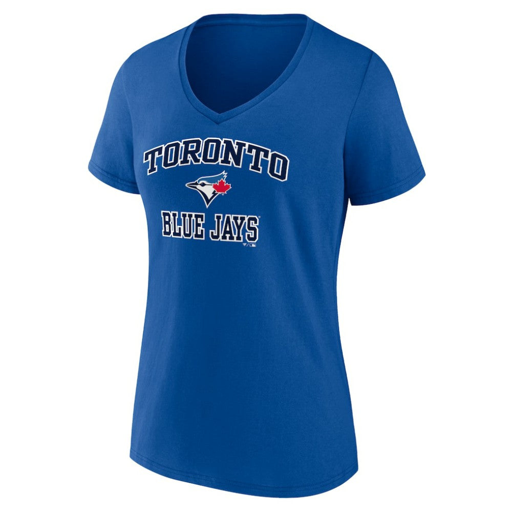 Toronto Blue Jays Women's Heart and Soul V-Neck T-Shirt - Royal T-shirts
