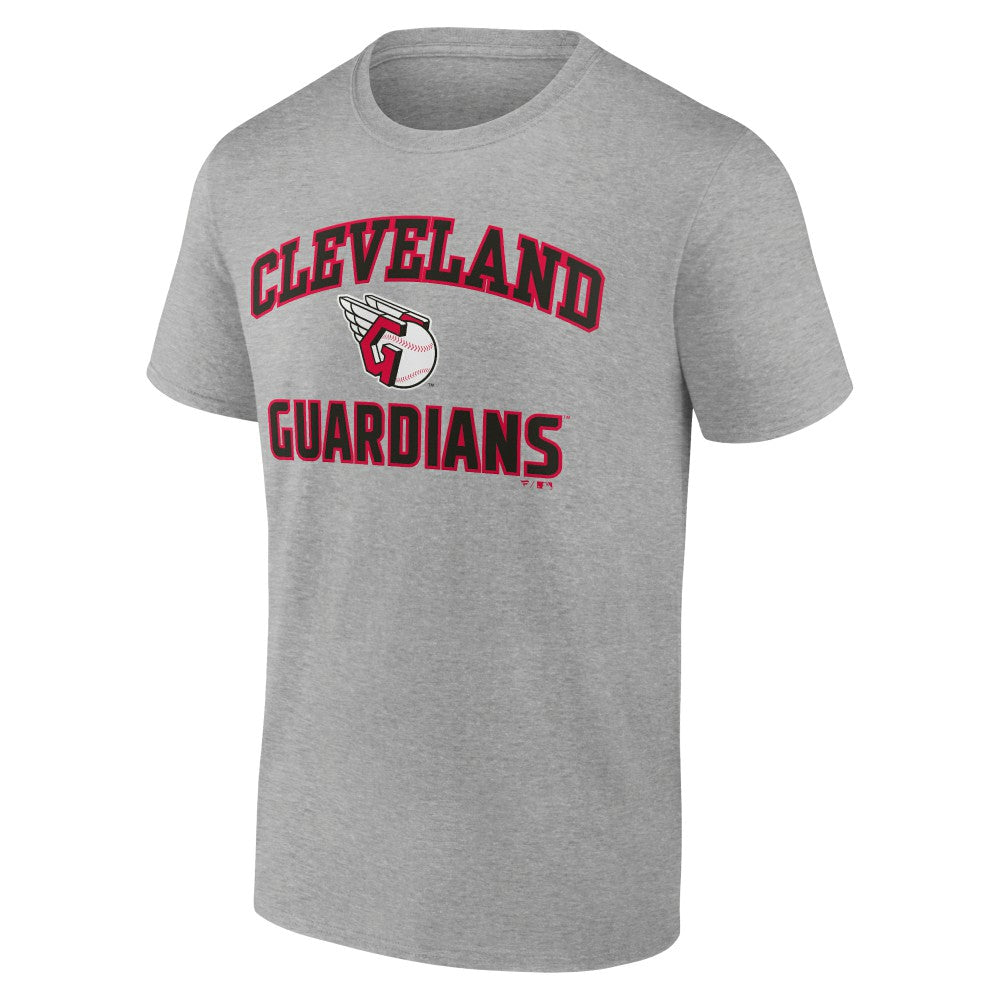 Cleveland Guardians Heart and Soul T-Shirt - Heather Gray T-shirts